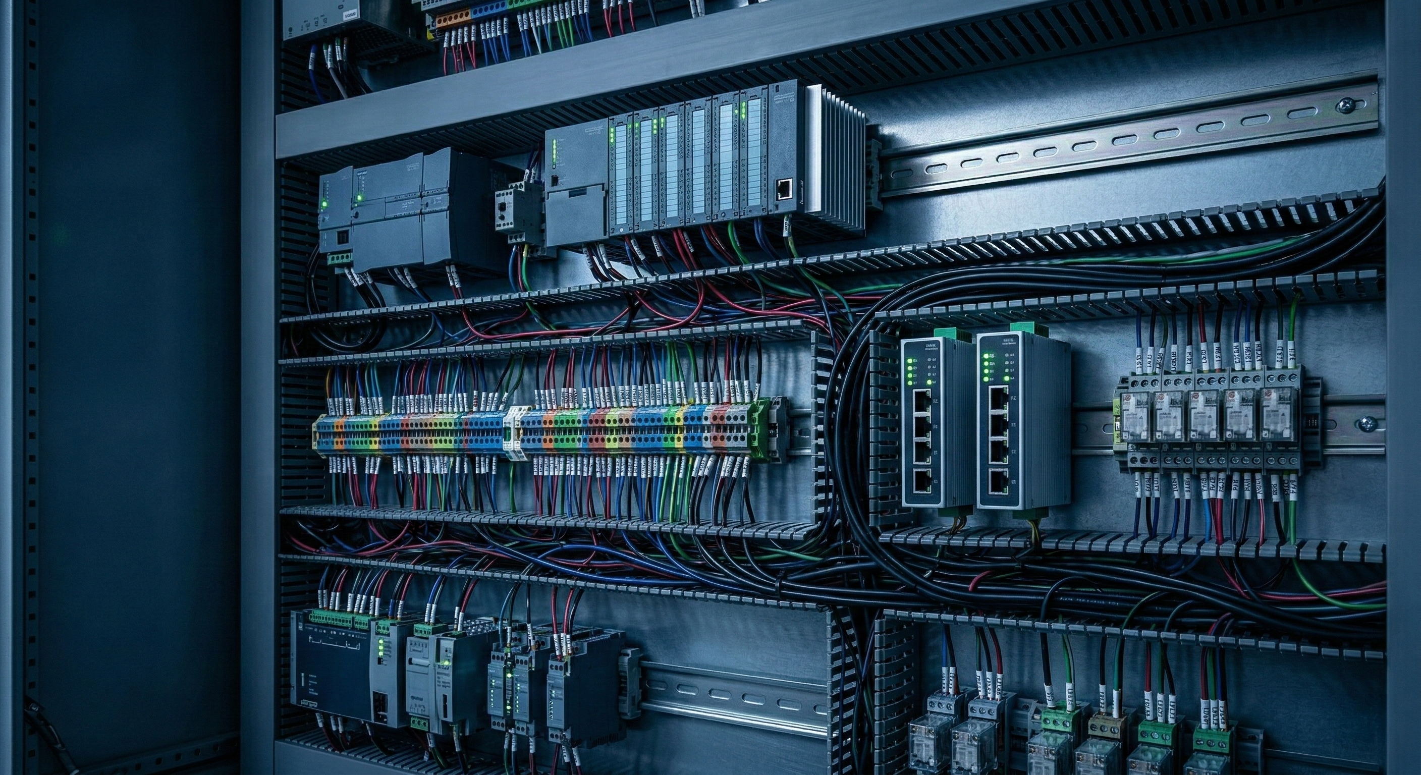 Well-organized control panel demonstrating clean HMI design principles